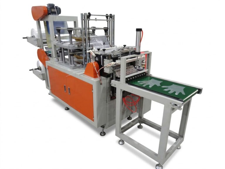 Máquina para fabricar guantes de plástico desechable